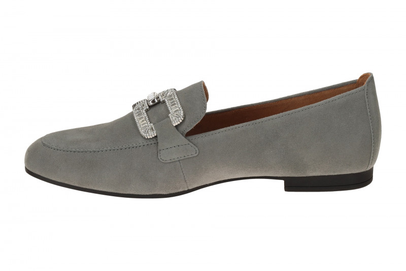 Gabor Schuhe Slipper grau silber 65.210.19
