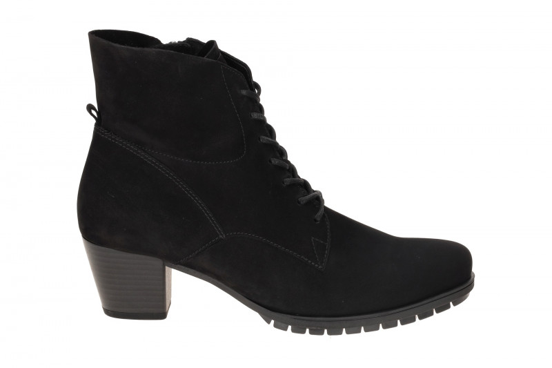Gabor Comfort Stiefelette schwarz Nubuck H-Weite 76.605.47