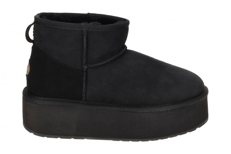 EMU Stinger Micro Flatform Stiefel schwarz Plateau Boots