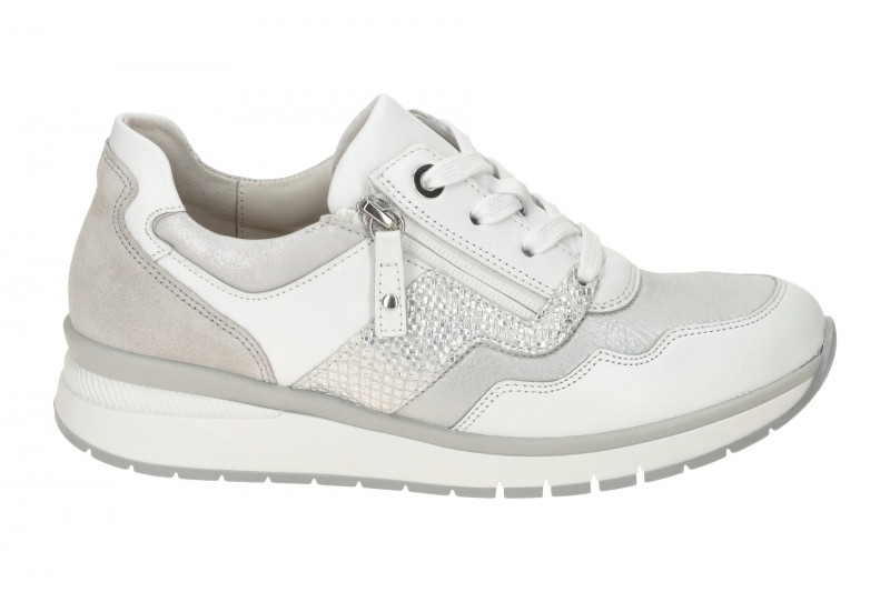 Gabor comfort Sneaker Schuhe grau weiß K-Weite 66.306.61