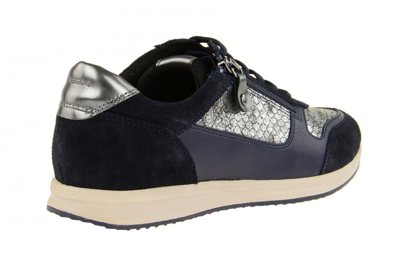 Geox Avery Schuhe blau grau metallic D74H5A 0PV22 C0739