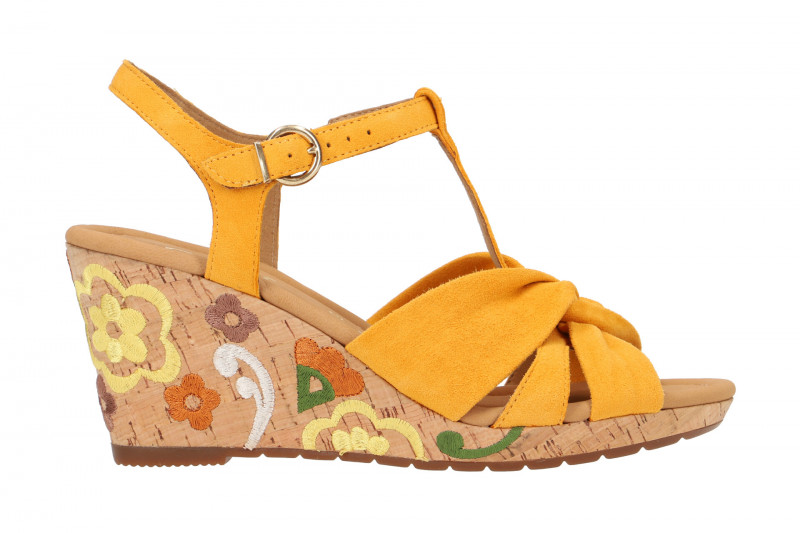 Gabor Keil Sandalen gelb Kork 22.828.22