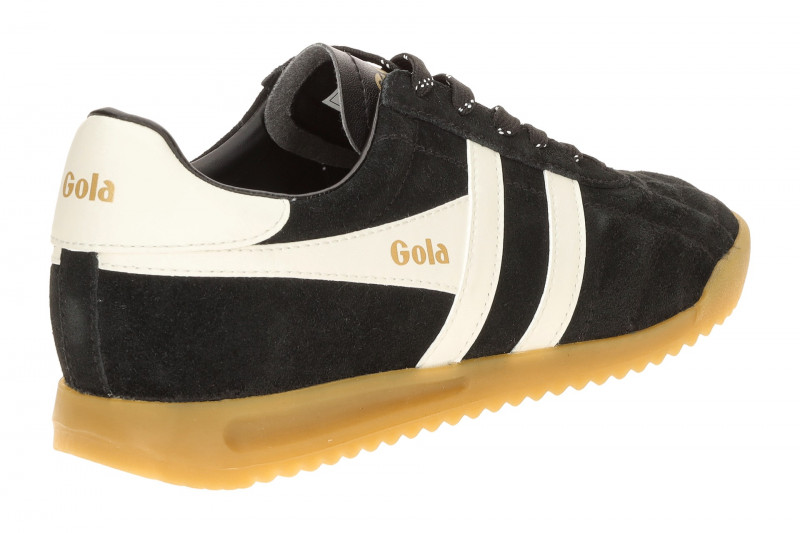 Gola Stadium Schuhe Sneaker schwarz Damen Velour CLB808