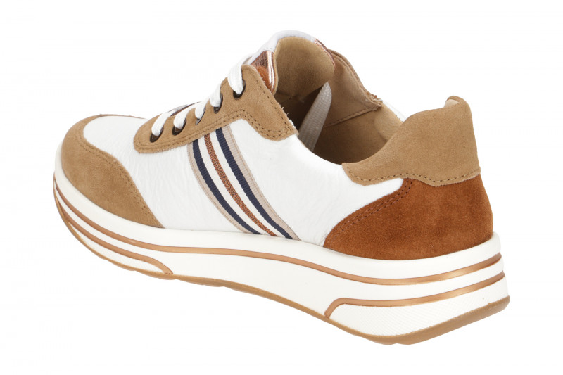 ARA Sapporo Schuhe Damen Sneaker braun weiß 12-32442