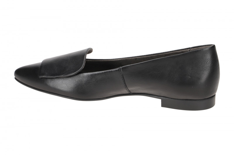 Paul Green Ballerinas schwarz Leder-Kappe 3792