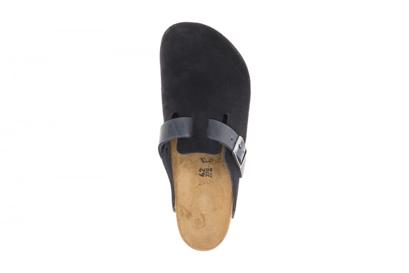 Birkenstock Boston Clogs Pantolette dunkelblau Normal-Weit 1028210