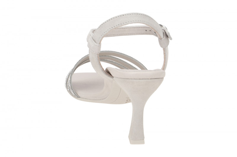 Paul Green Riemchen Sandalette grau Glitzer 6058