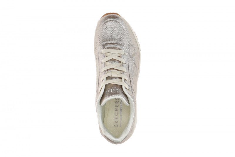 Skechers Uno Sneakers beige Glitzer metallic 177859
