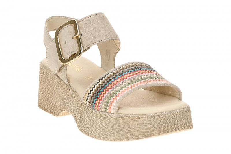 Gabor Fashion Plateau Sandalette grau multi 84.526.40