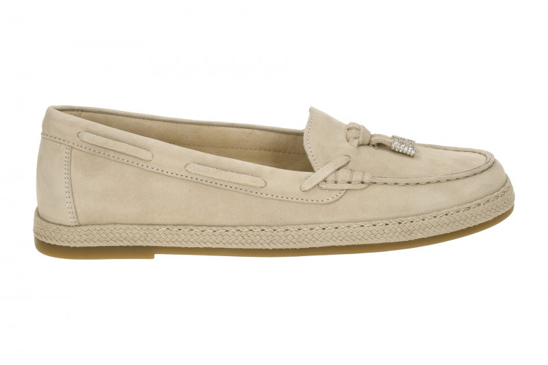Gabor Slipper Mokassin beige Bootsschuh 85.223.12