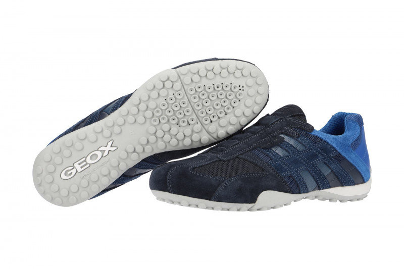 Geox Snake Schuhe Slipper blau U8207F