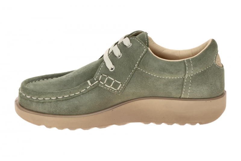 Ecco Joke Schuhe grün olive Mokassin 320003