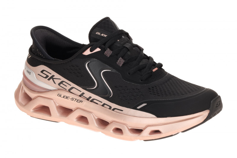 Skechers Glide Step Schuhe schwarz rose metallic Damen 150514