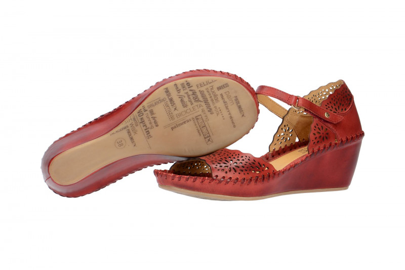 Pikolinos Keil Sandale Margarita rot 943-0986