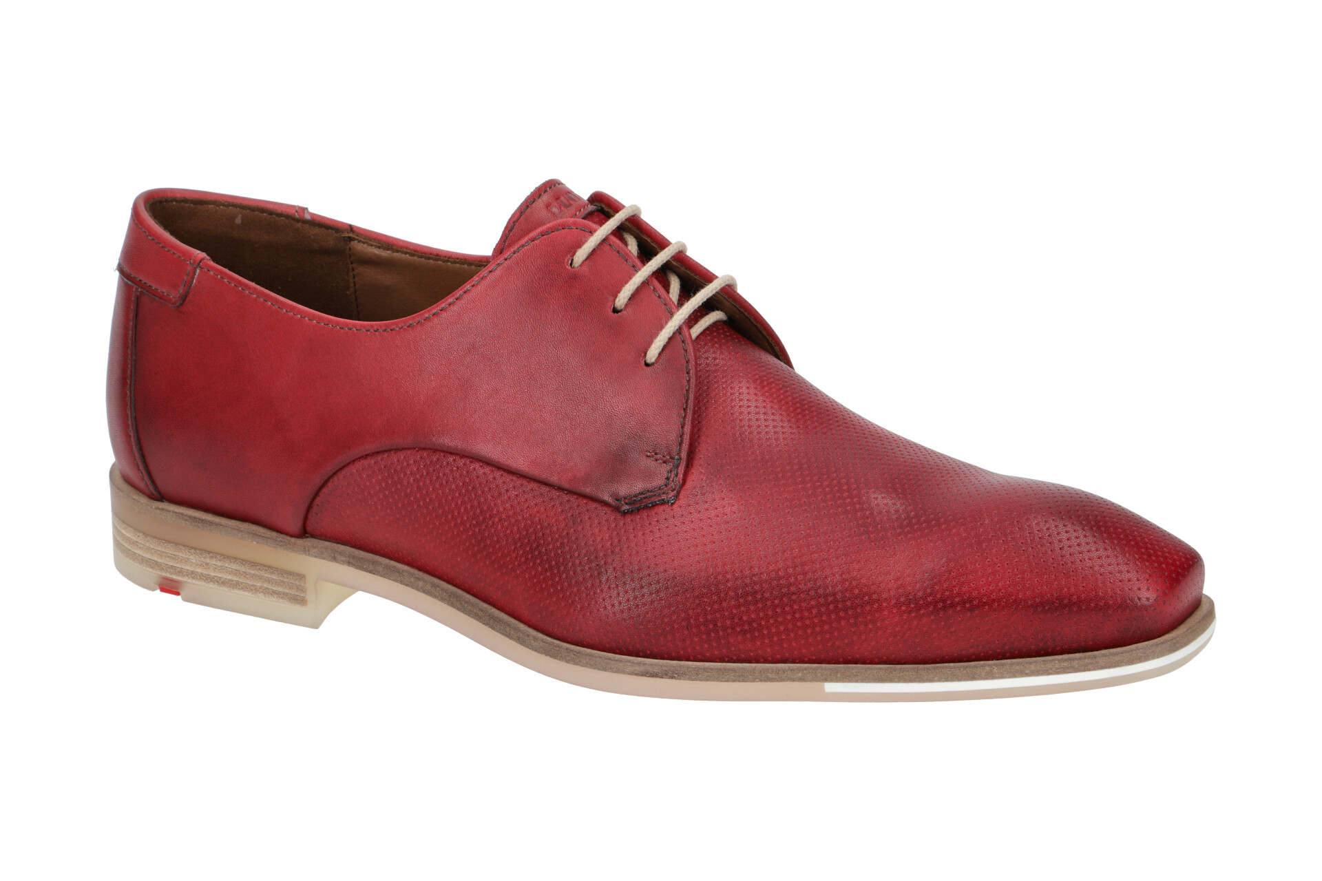 Elegantes Herren Schuhe Rot Fotos