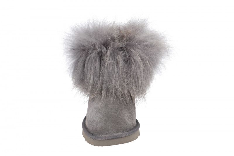 Oog Stiefel grau Lammfell Boots