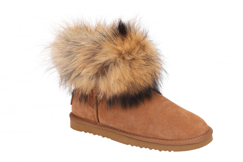 Oog Stiefel Lammfell hell-braun OB0544