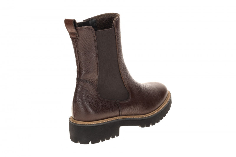 Paul Green Stiefelette braun dünn gefüttert Chelsea Stil 8270