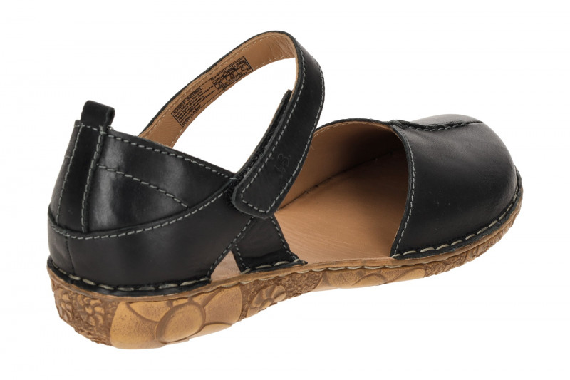 Josef Seibel Sandale Rosalie 42 schwarz Glattleder