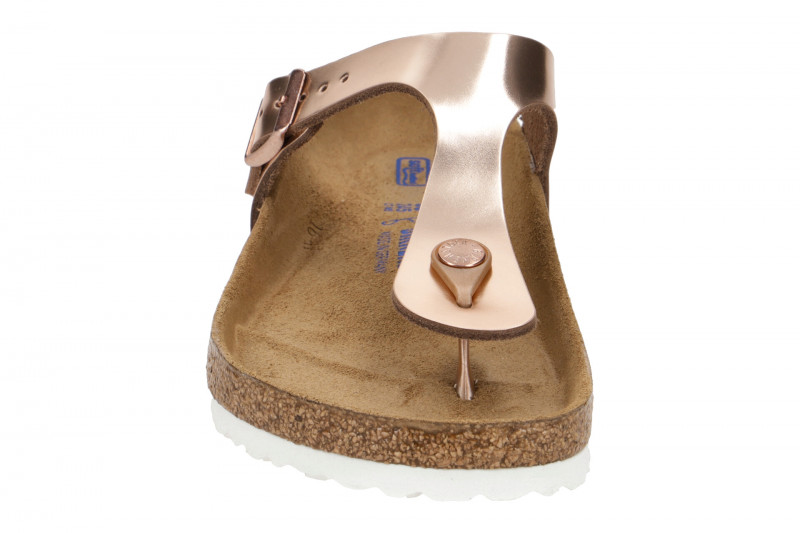 Birkenstock Gizeh BS Pantolette kupfer metallic 1018970