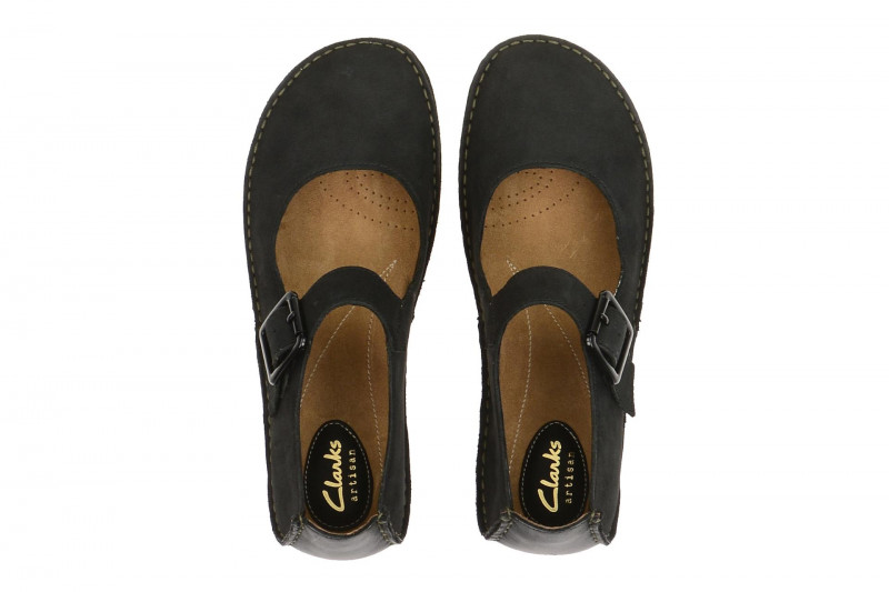 Clarks Janey June Schuhe schwarz Nubuck