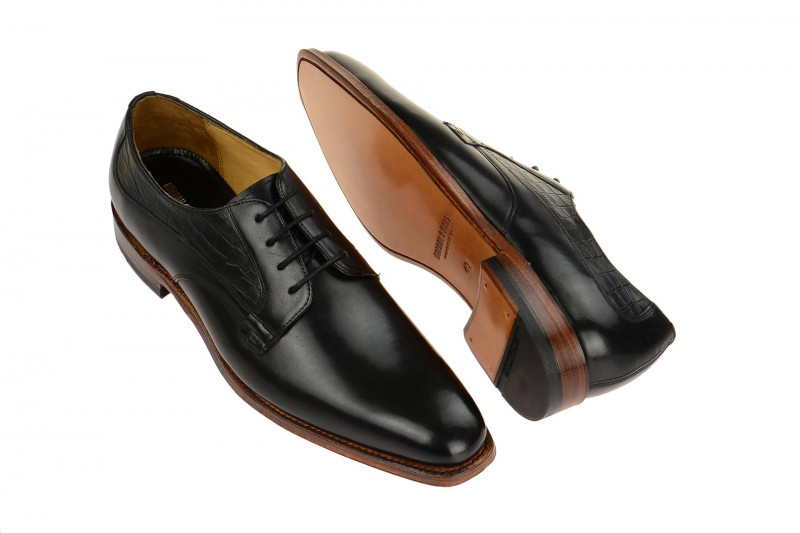 Gordon & Bros Schuhe Milan schwarz Rahmengenäht 5098-I
