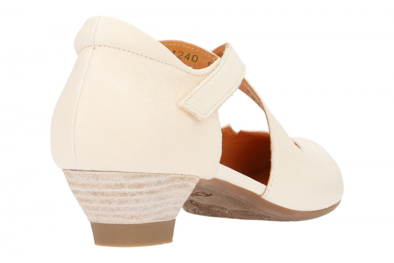 Think Aida Riemchen Pumps weiß