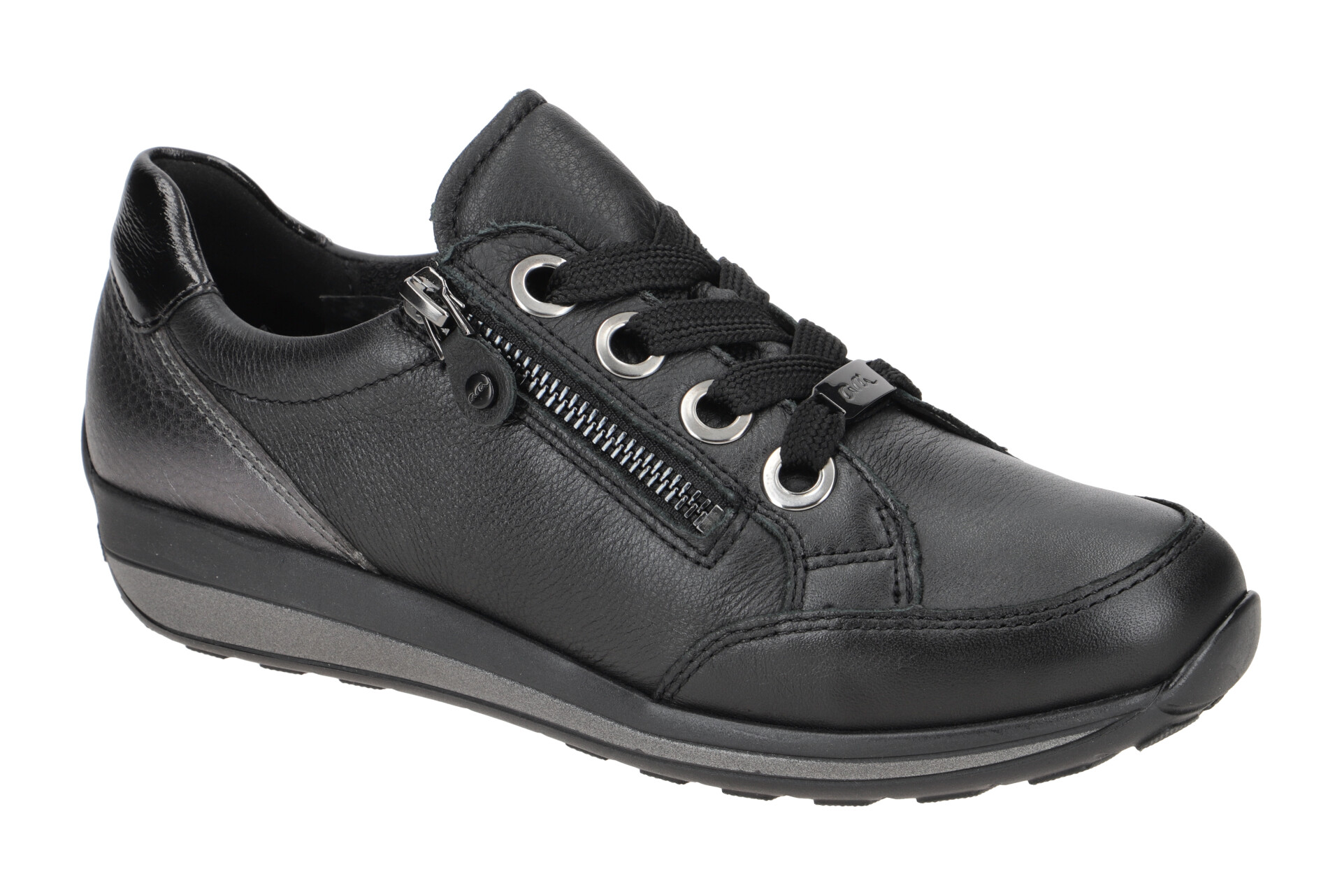 ARA Osaka Lace-up LowCut voor dames, Zwart Schwarz 01, 43 EU : Ara