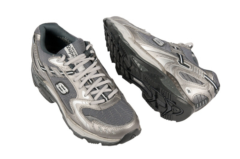 Skechers Shape ups Schuhe grau - 52060/PEW