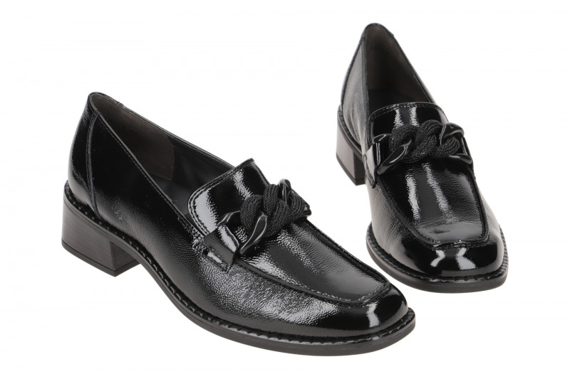 Paul Green Schuhe Slipper schwarz Lack 1048