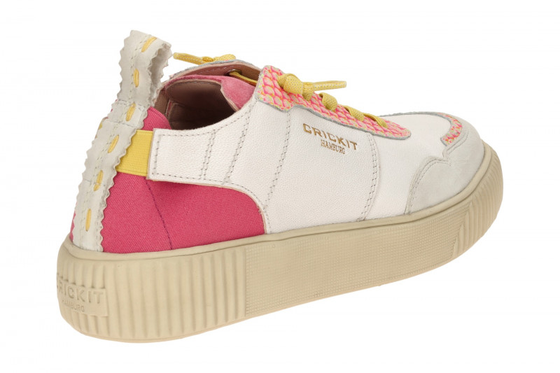 CRICKIT Oakli Stretch Sneaker weiß pink 3D Effekt