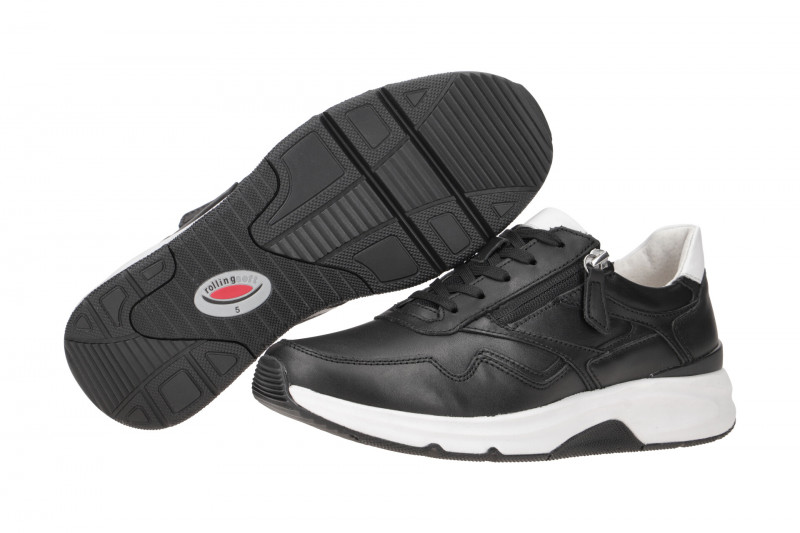 Gabor RollingSoft Schuhe schwarz weiß 46.896.57