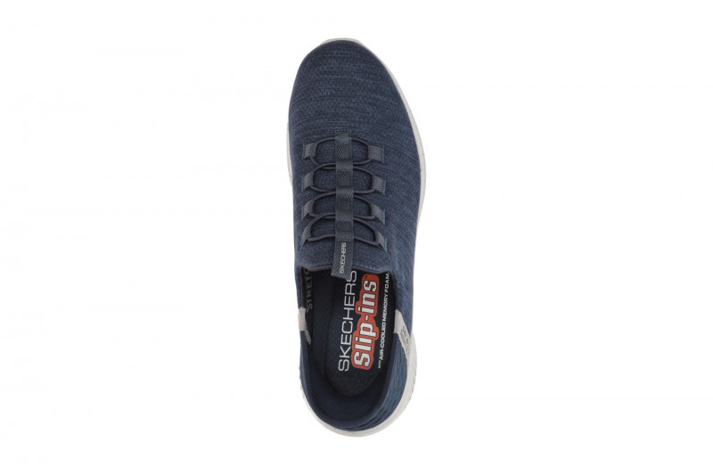 Skechers Ultra Flex Slipper Herren blau navy Hands Free 232452