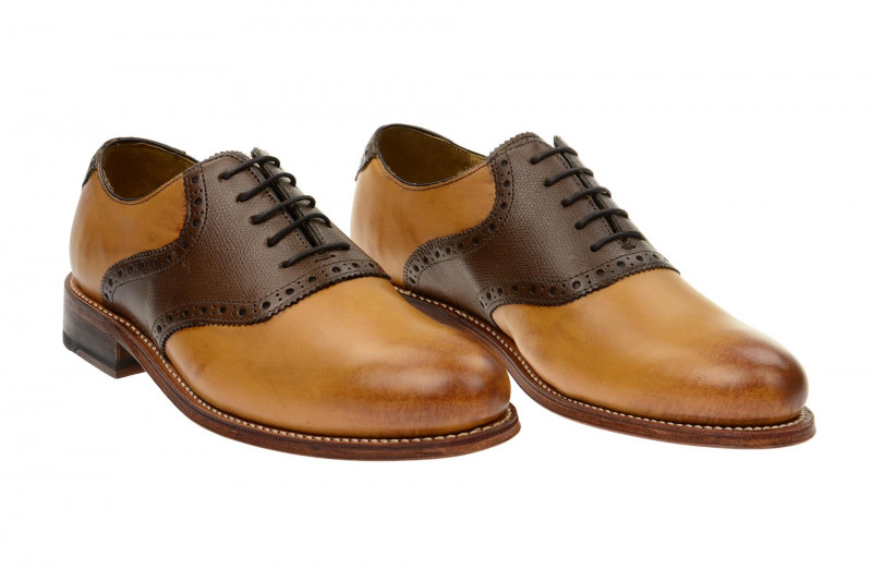 Gordon & Bros Levet Schuhe braun mix Rahmengenäht 4922