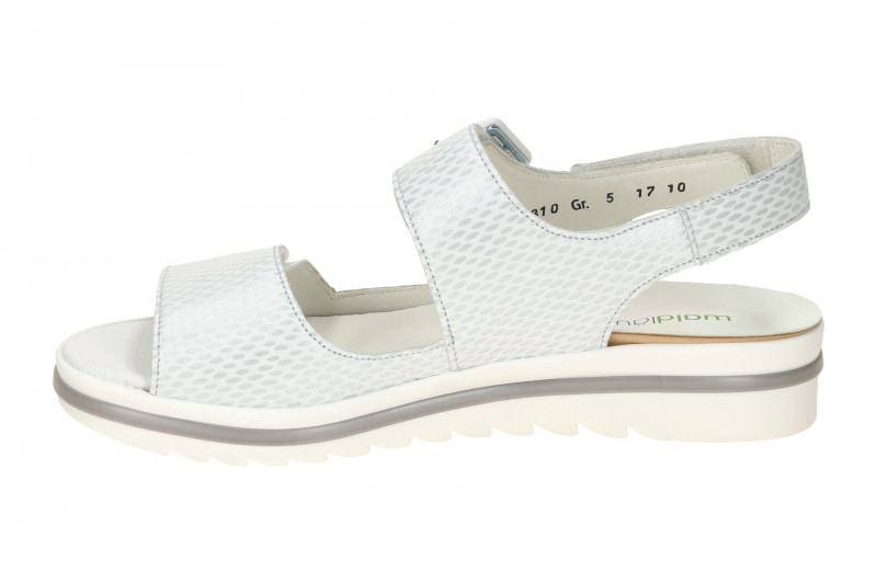 Waldläufer Hakura Sandale weiß silber Muster H-Weite 351013