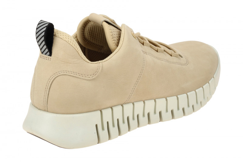 Ecco Gruuv Schuhe beige sand Nubuck Sneakers 525204
