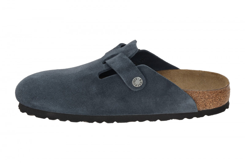 Birkenstock Boston BS Pantolette blau new navy SCHMAL 1030902