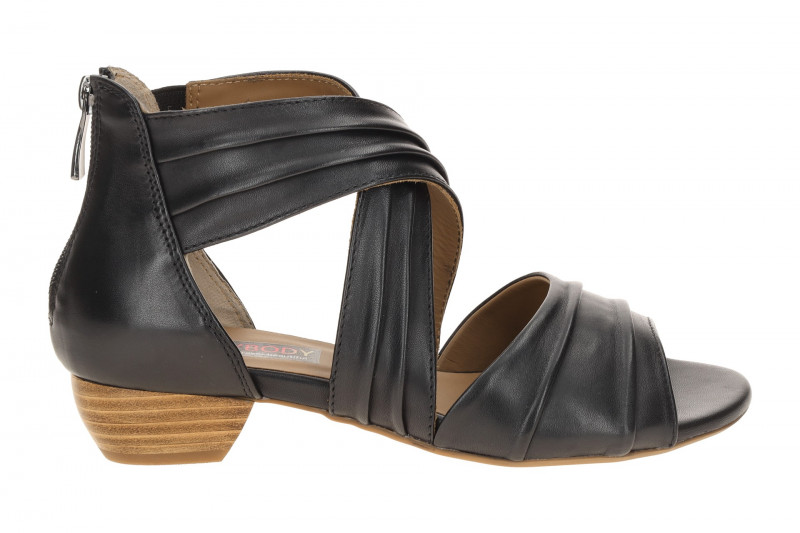 Everybody Jobas Sandalette schwarz Glattleder