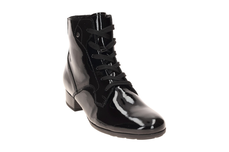 Gabor Stiefelette Ankle Boots schwarz Lack H-Weite 8031.04.006