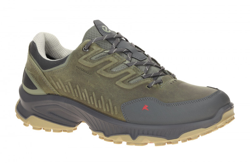 Ecco Receptor Schuhe grün olive Herren Waterproof 854314