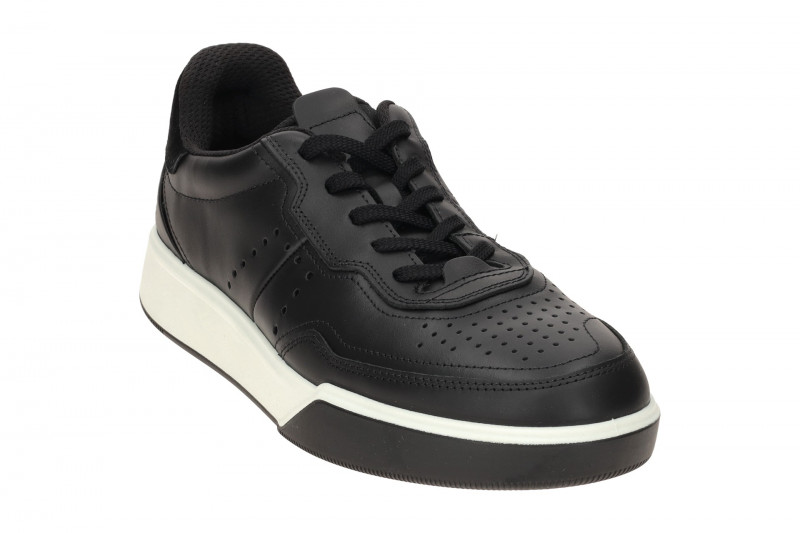 ecco Street Court Schuhe schwarz Glattleder 539814