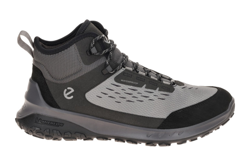 Ecco Ult-Trn Mid Schuhe Sneaker grau schwarz Waterproof 824374