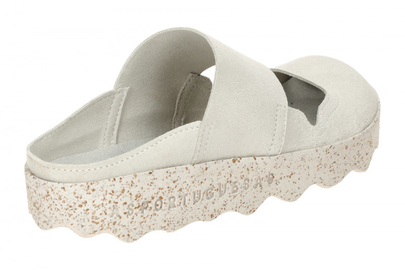 Asportuguesas Cana Pantoletten Damen grau offwhite Clogs