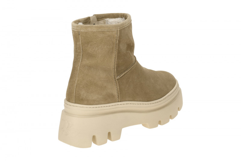 Paul Green Winter Stiefelette beige grain Velour 8113
