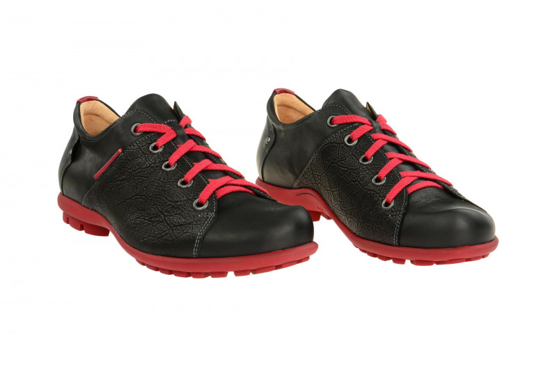 Think Kong Schuhe schwarz rot 1-81669-09