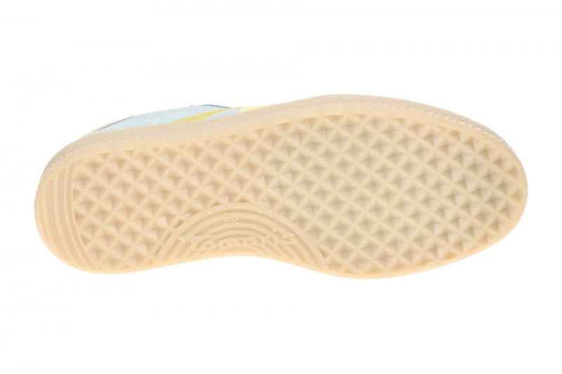 Tamaris Schuhe Sneaker hellblau Velour geprägt 23723