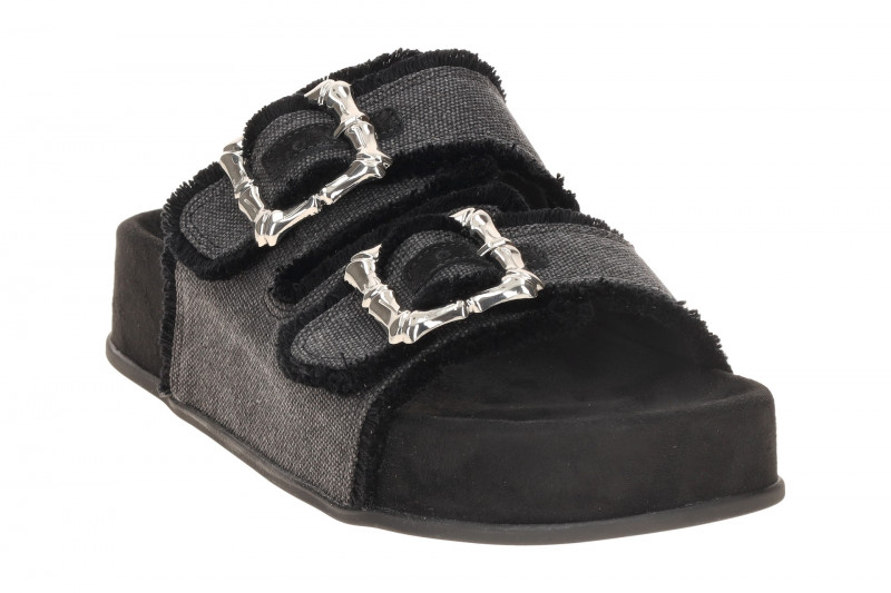 Paul Green Plateau Pantolette schwarz Antik-Look 6221