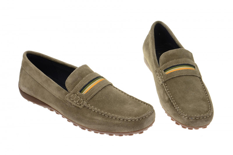 Geox Snake Mokassin Slipper grau - U5207A
