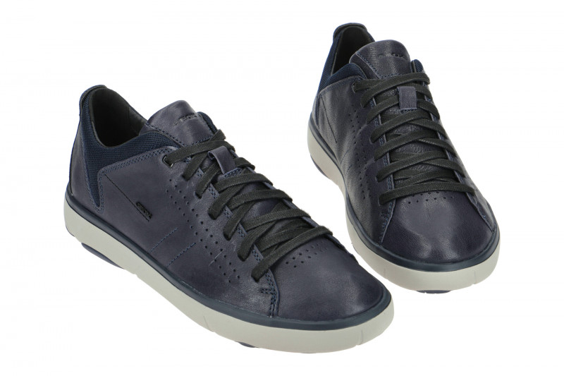 Geox Nebula Y Schnür Schuhe blau grau U948FA