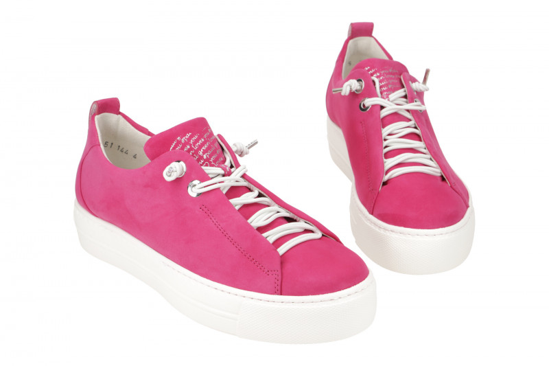 Paul Green Sneaker Plateau Schuhe pink Nubuck 5017